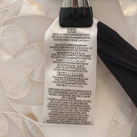 BCBGMAXAZRIA Elsa Pleated Colorblock Vegan Faux Leather Skirt Size Small - Picture 7 of 9